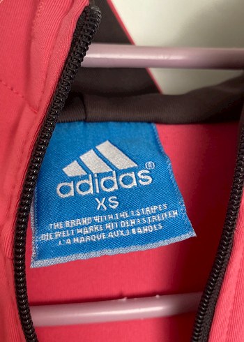 xs Beden Orjinal Pembe Adidas Fermuarlı Spor Kapüşonlu Ceket/hırka