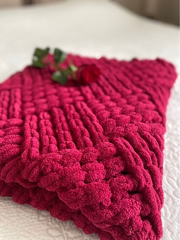  Beden Bordo puffy battaniye