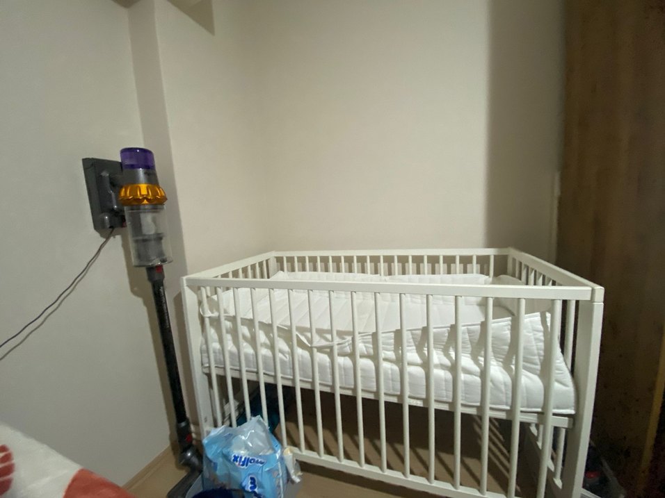 Beyaz Bebek Beşiği ve Sepeti - Görsel 3