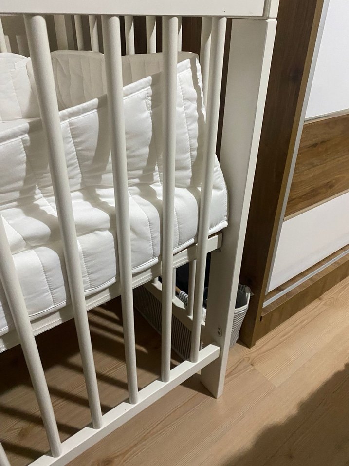 Beyaz Bebek Beşiği ve Sepeti - Görsel 4