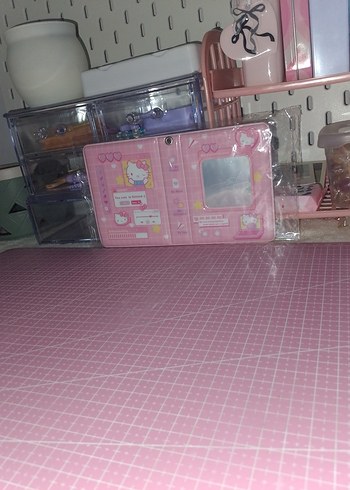 Pembe hello kitty li binder hadarsız kullanılmamış