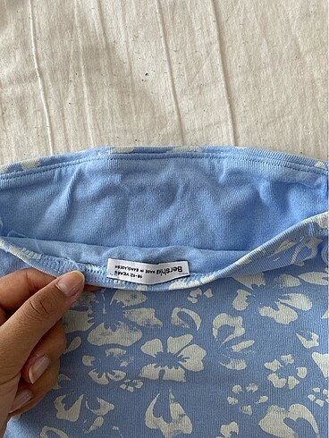 xs Beden Straplez crop