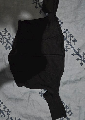 Siyah Straplez Kısa Kollu Büstiyer - Görsel 2