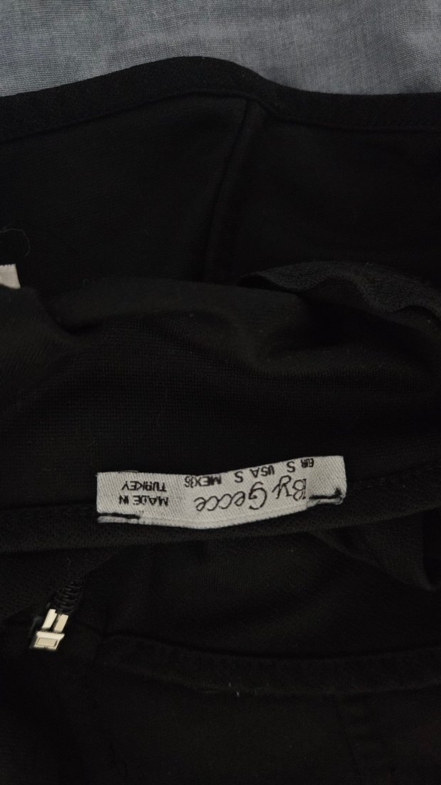 Siyah Straplez Kısa Kollu Büstiyer - Görsel 4