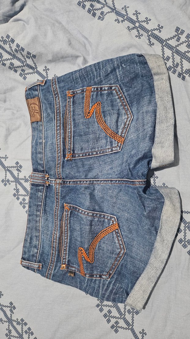 Düşük Bel Kot Şort - Görsel 2