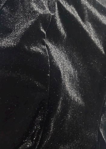 Siyah Kare Yaka Yırtmaçlı Simli Gotik Mini Elbise - Görsel 4