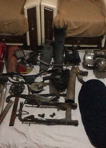 Beyaz Gri Üç Tekerlekli Bisiklet Parçaları - Görsel 4