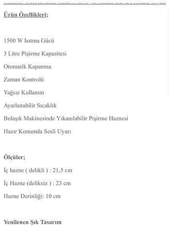 Siyah ve Gri Hava Fritözü - Görsel 3