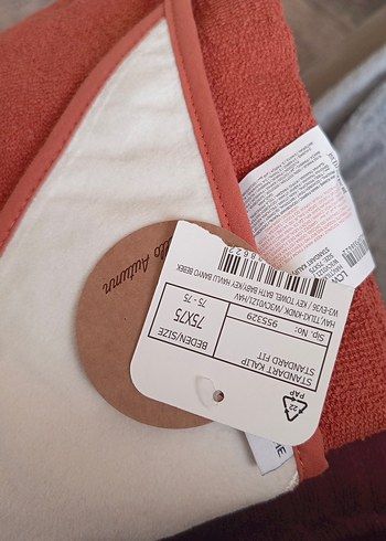 Kahverengi Erkek Çocuk Nakışlı Bornoz ve Havlu - Görsel 4