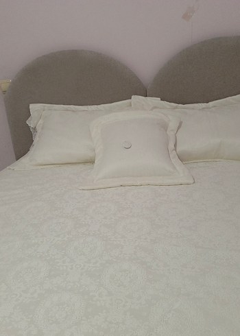 Beyaz Düz Desen Yatak Örtüsü - Görsel 6