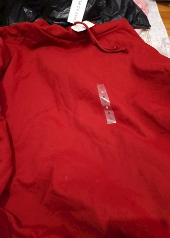 Kırmızı Erkekı Sweatshirt - Görsel 3