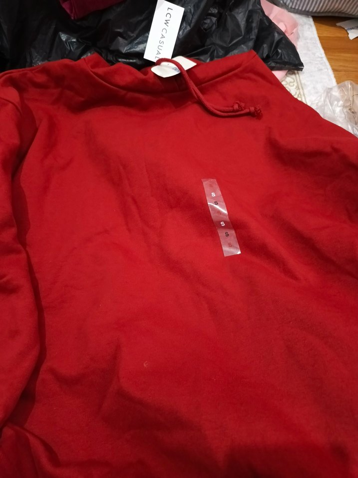 Kırmızı Erkekı Sweatshirt - Görsel 2