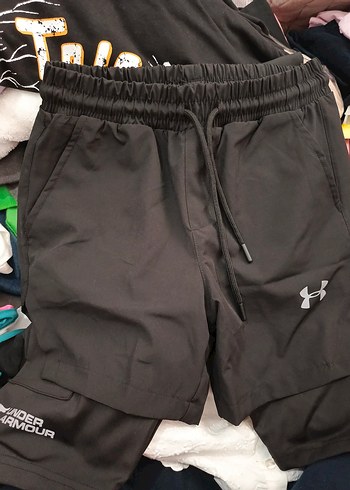 Siyah Erkek Spor Mini Şort - Görsel 2