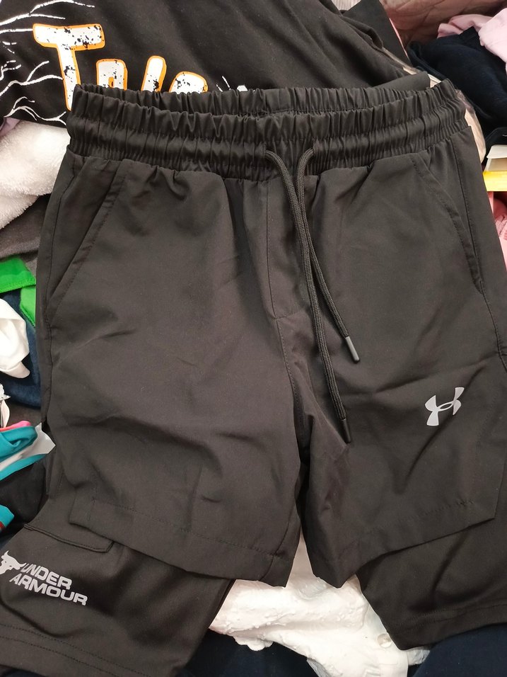 Siyah Erkek Spor Mini Şort - Görsel 2