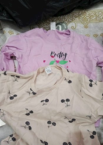 Kız Çocuk Uzun Kollu Pamuklu Baskılı Tişört - Görsel 2