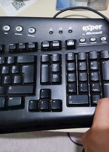 exper Microsoft ps2 kablolu Klavye + usb mouse takım - Görsel 2