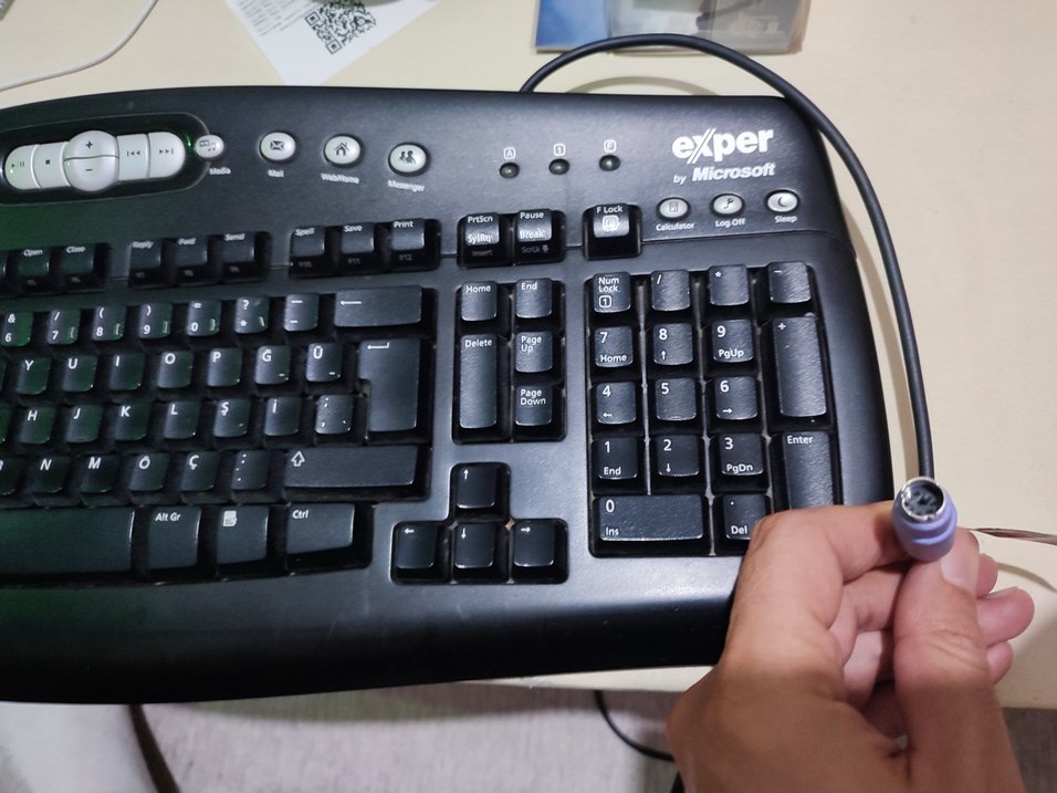 exper Microsoft ps2 kablolu Klavye + usb mouse takım - Görsel 2