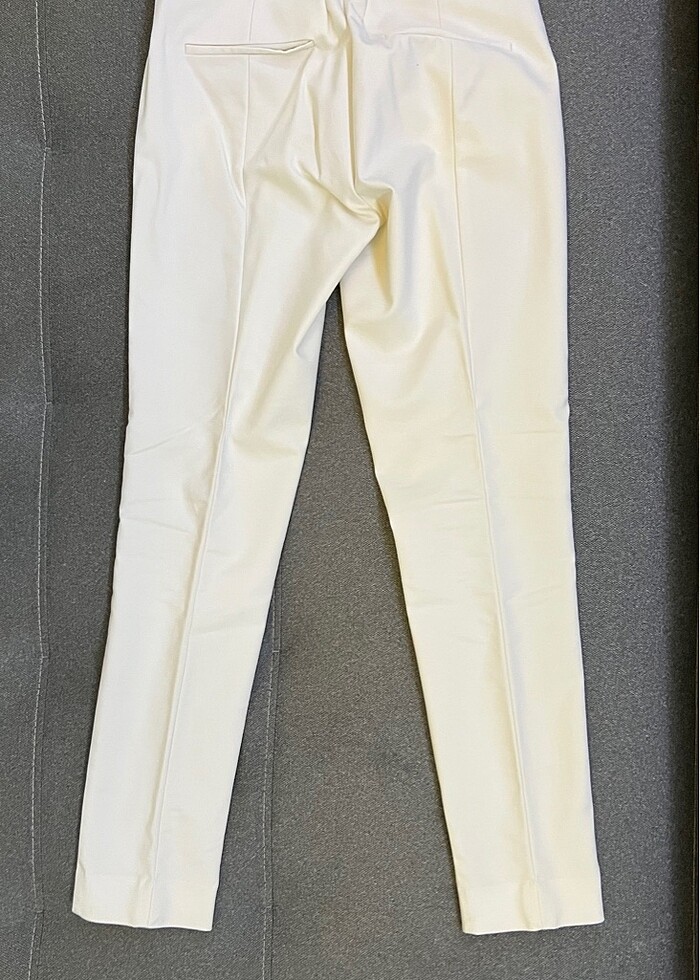 Mango Suit kırık beyaz pantolon - Görsel 2