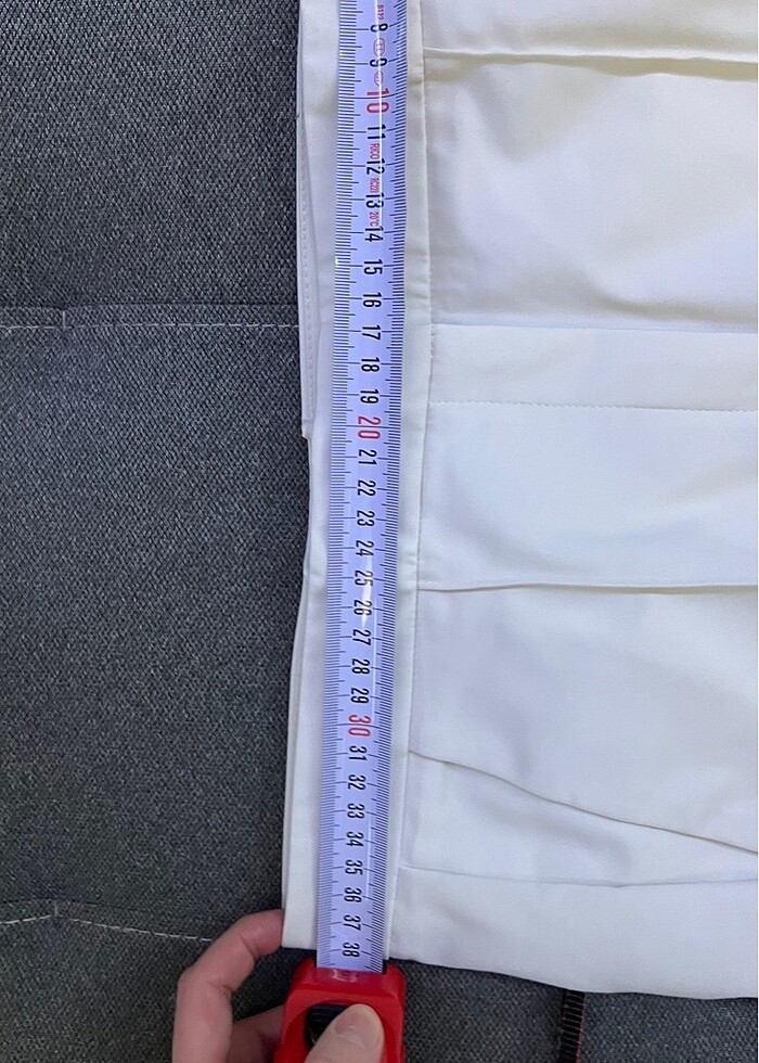 Mango Suit kırık beyaz pantolon - Görsel 5