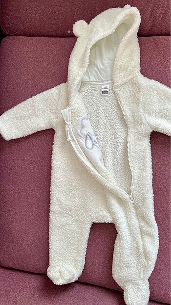 LCW kız bebek peluş tulum - Görsel 4