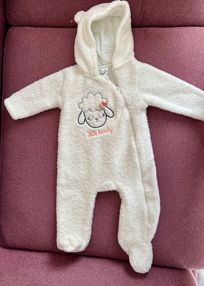 LCW kız bebek peluş tulum - Görsel 2