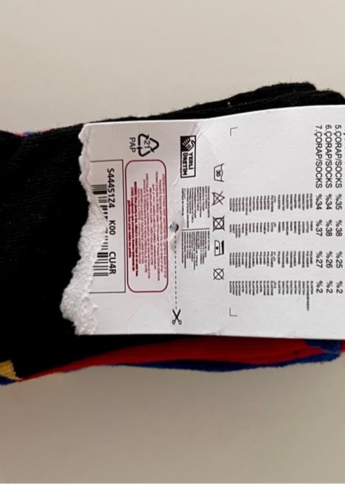 LCW erkek çocuk 6 çift çorap 3 yaş - Görsel 2