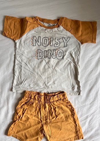 Sarı Gri Baskılı Bebek Erkek Takım - Görsel 6