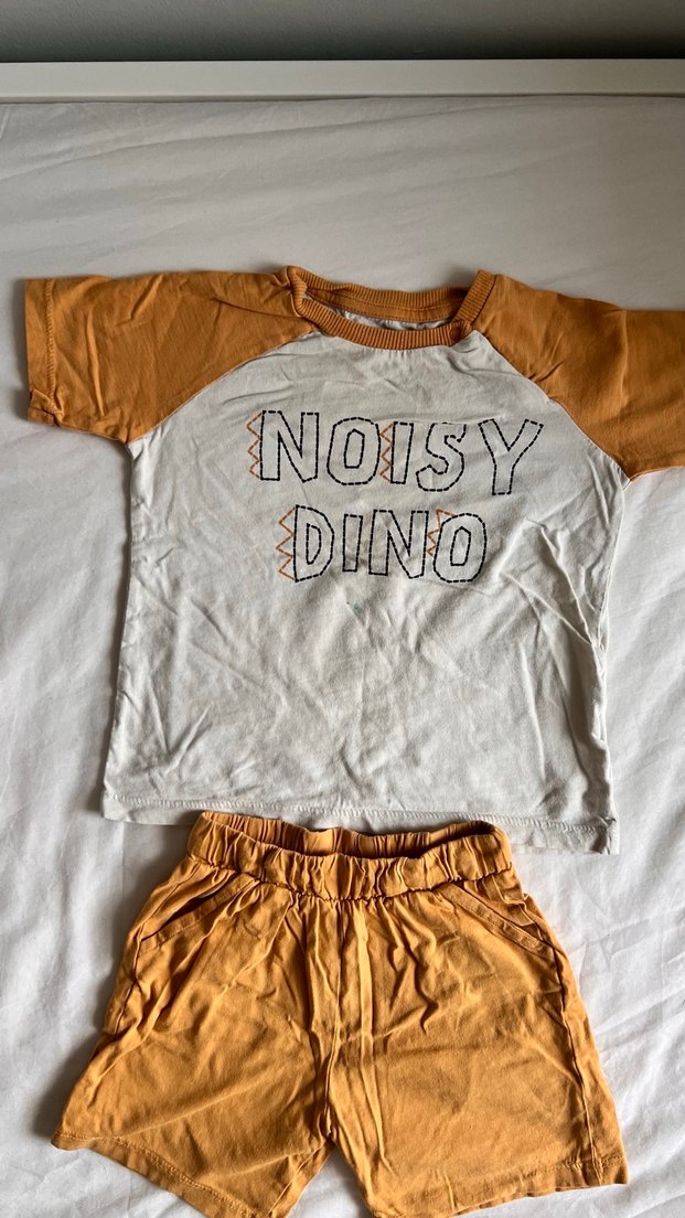 Sarı Gri Baskılı Bebek Erkek Takım - Görsel 2