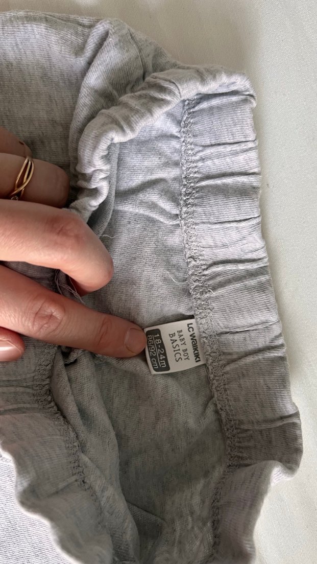 Gri Pamuklu Erkek Çocuk Şortu - Görsel 5