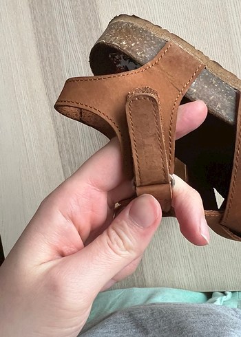 Deri Kahverengi Tokalı Erkek Çocuk Sandalet - Görsel 10