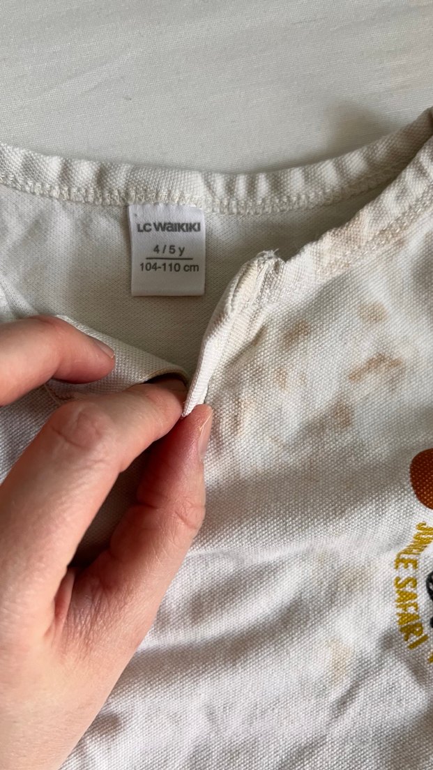 Beyaz Gri Baskılı Kısa Kollu Bebek Takımı - Görsel 3