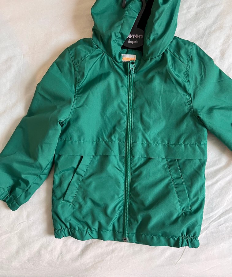 Erkek Çocuk Yeşil Fermuarlı Ceket - Görsel 5