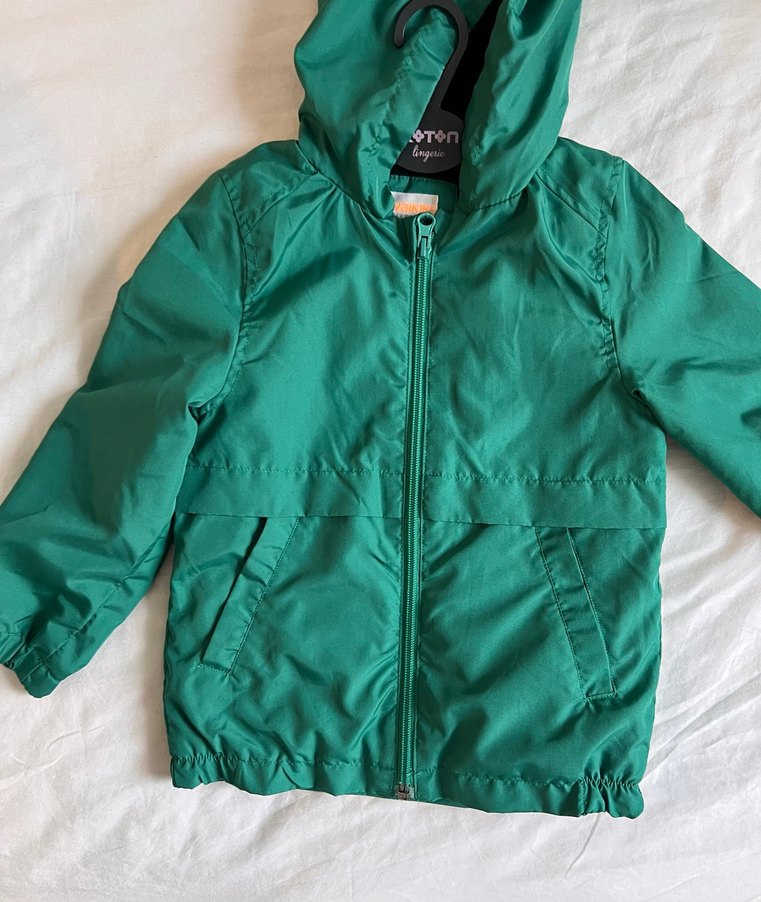 Erkek Çocuk Yeşil Fermuarlı Ceket - Görsel 4