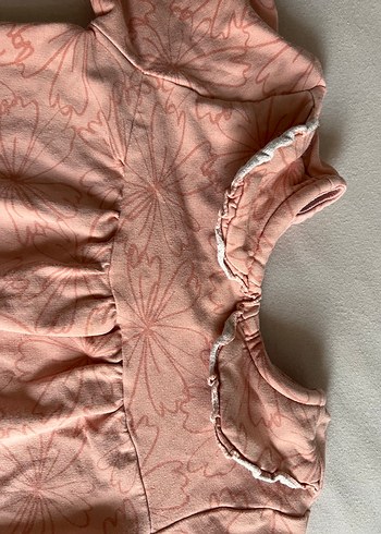 Dantel Detaylı Pembe Bebek Kız Tulum - Görsel 3