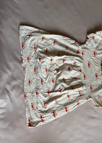 Beyaz Kız Çocuk Bohem Elbise - Görsel 7