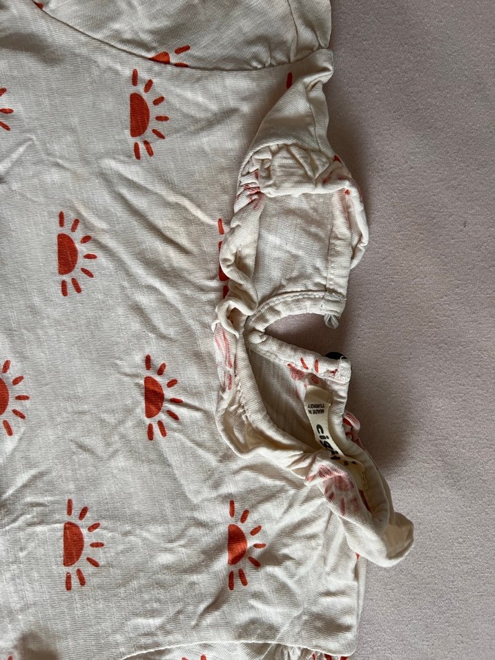 Beyaz Kız Çocuk Bohem Elbise - Görsel 4