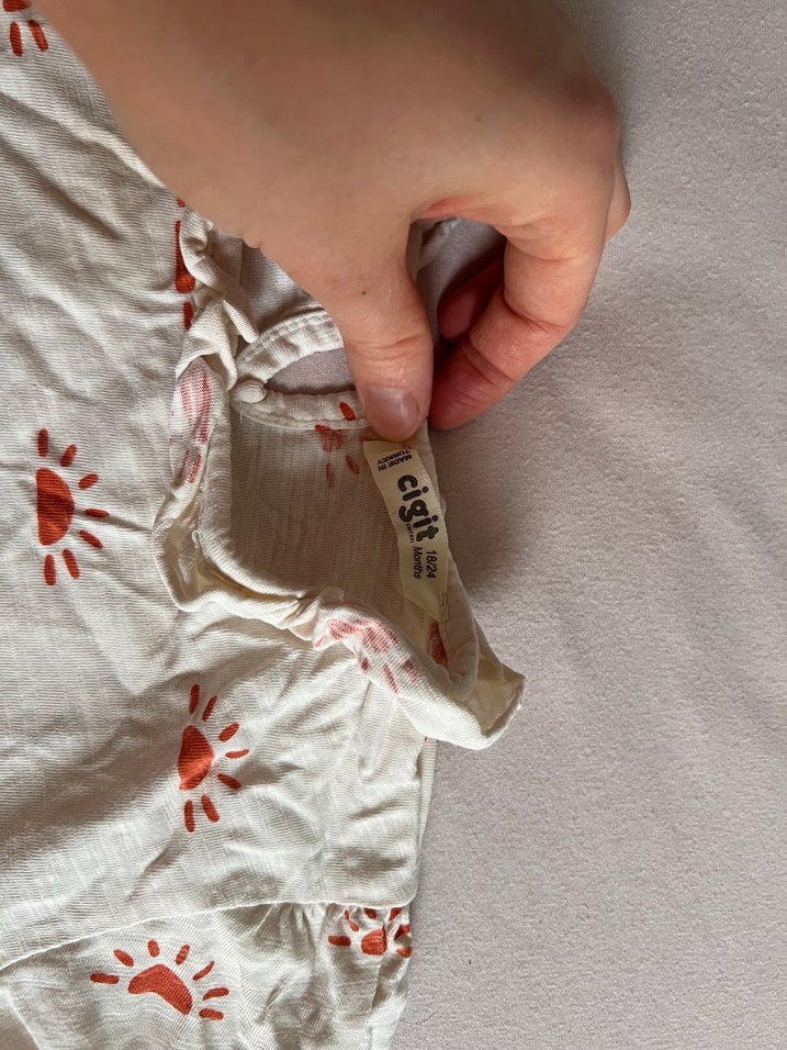 Beyaz Kız Çocuk Bohem Elbise - Görsel 5