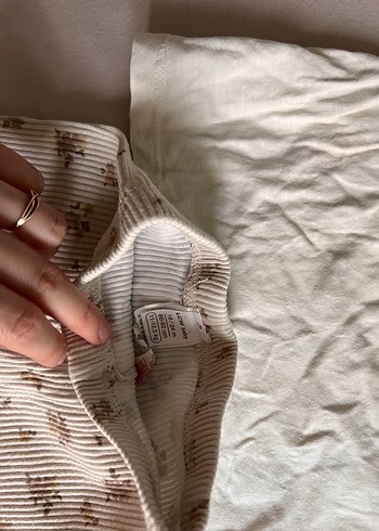 Kız Bebek Beyaz Kısa Kollu Takım - Görsel 4