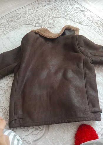 xl Beden kahverengi Renk Kahverengi Kürklu Kış Ceketi