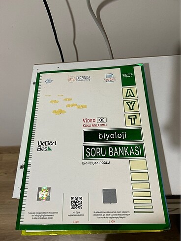 Ayt biyoloji soru bankası 345 yayınları 2022 model 