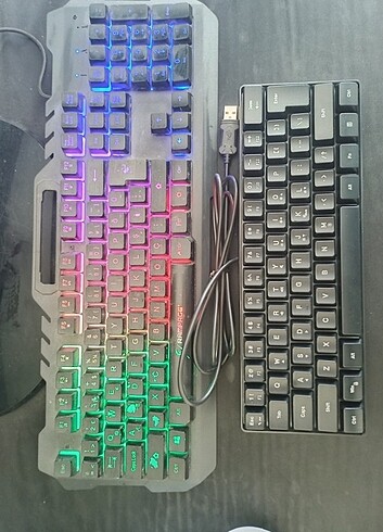 Beden HYSJ MARKA RGB KABLOLU OYUNCU Klavyesi SIFIR Laptoplar için idea
