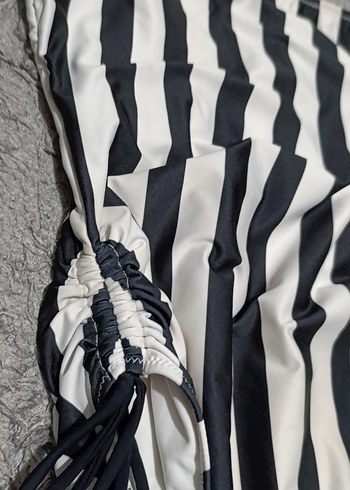 Diğer Zebra Desenli Kadın straplez Mayo
