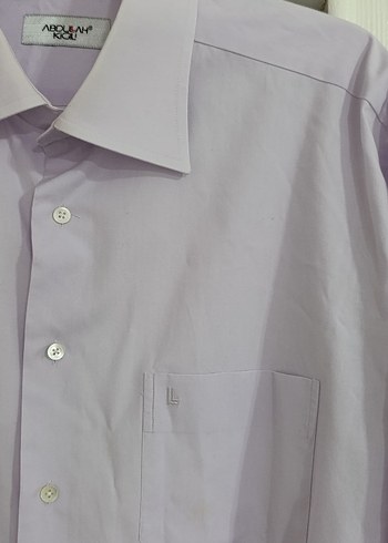 Mor Düğmeli Erkek Gömlek - Görsel 3