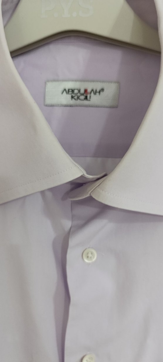 Mor Düğmeli Erkek Gömlek - Görsel 4