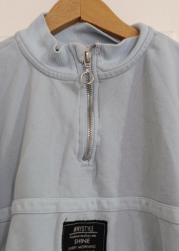 Yarım Fermuarlı  Sweatshirt - Görsel 2