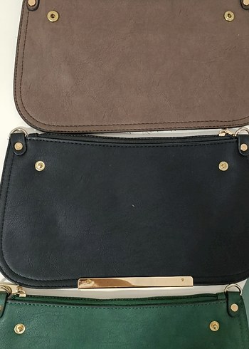 Klasik Modern Kahverengi Deri Kadın Çanta - Görsel 5