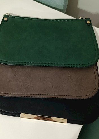 Klasik Modern Kahverengi Deri Kadın Çanta - Görsel 2