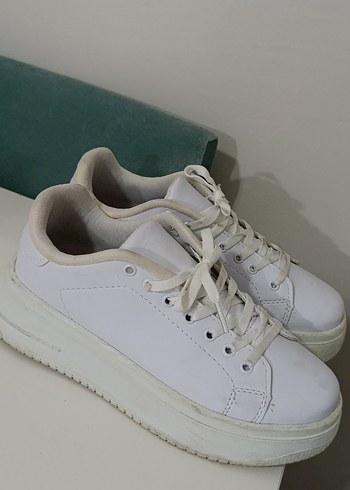 Hobby Life Beyaz Kadın Spor Ayakkabı Stiletto Topuklu