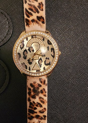 ORJINAL GUESS Kahverengi Leopar Desenli Kadın Kol Saati - Görsel 4