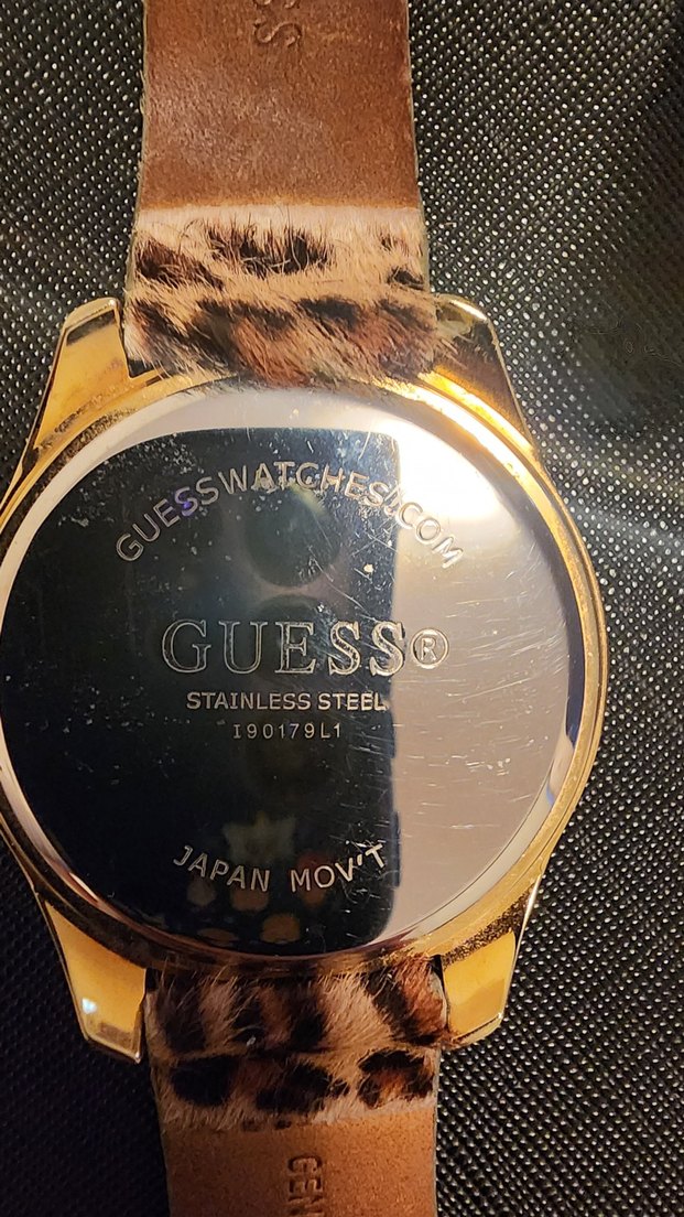 ORJINAL GUESS Kahverengi Leopar Desenli Kadın Kol Saati - Görsel 5